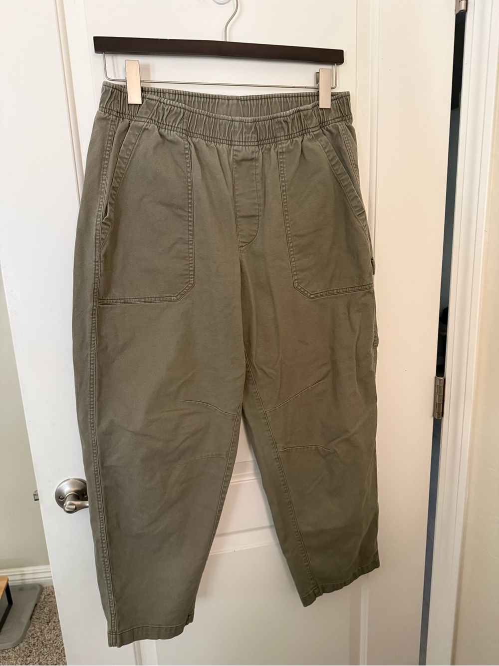 Women’s Olive Green Utility Pants - Old Navy